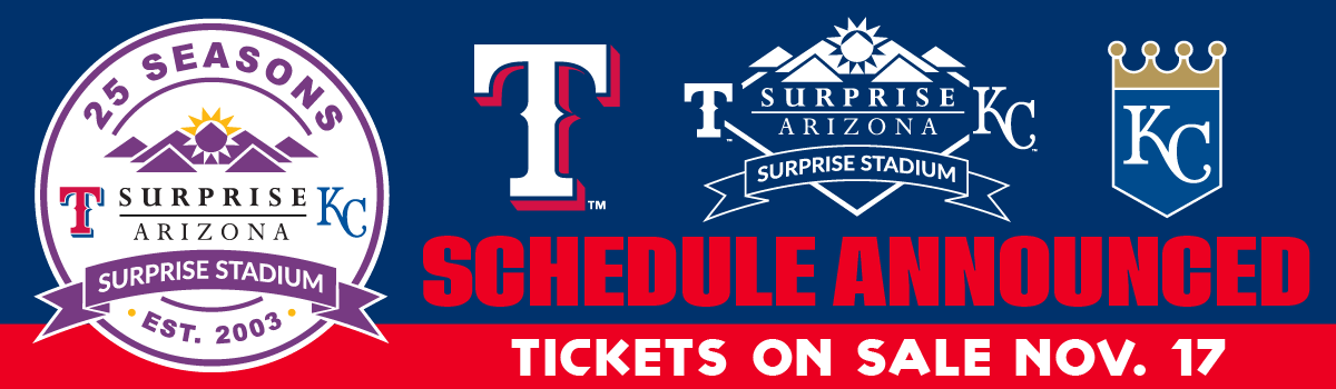 Spring Training Schedule Announced